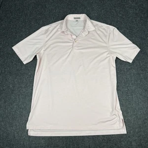 Peter Millar Summer Comfort Polo Pink Stripe Performance Golf Shirt - Picture 1 of 8