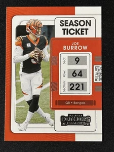 Panini Contenders #19 2021 Joe Burrow Cincinnati Bengals - Imagen 1 de 2