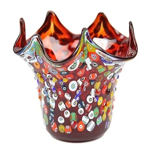 Jarrón de mosaico GlassOfVenice Murano vidrio Millefiori - rojo - Imagen 1 de 4