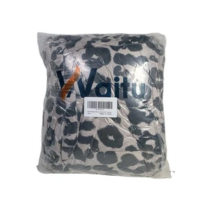 Waitu Wearable Blanket Hoodie Sweatshirt Women, Men, Teens Gray/Black Leopard - Picture 1 of 10