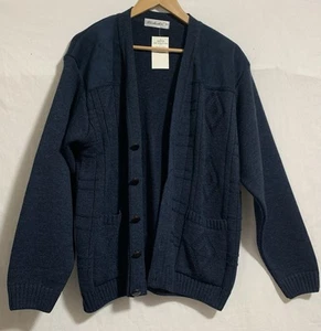 Berkertex navy knitted casual cardigan size chest 38-40 - Picture 1 of 10