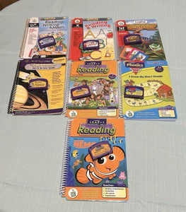Lot 7 Leap Frog Leap Pad Books Cartridges Phonics Preschool - 1st Grade #S2 - Picture 1 of 8