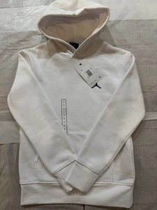 Jordan Kid's Pullover Hoodie Sweatshirt Jumpman Logo White Size S NWT $60 - Picture 1 of 5