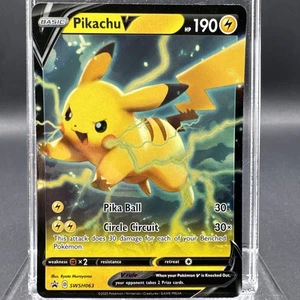 Pikachu V SWSH063 Pokemon Card 2020 NM - Picture 1 of 2