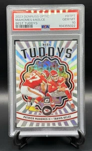 2023 Donruss Optic #BTPT MAHOMES / KELCE Best Tuddys Prizm SP PSA 10 Gem Mt - Picture 1 of 3