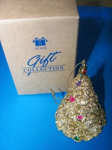 NOS Vintage Avon 1996 Holiday Sparkle Ornament "Baum" 4" hoch NEU IM KARTON - Bild 1 von 4