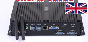 Intel Core i3 5005U Dual Com Port Industrial Fanless 4G RAM 64G SSD Mini PC, UK
