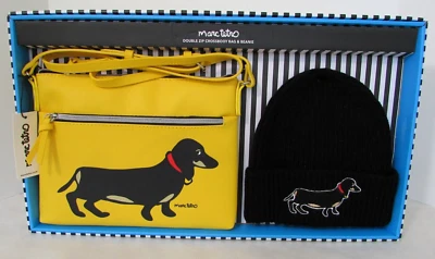 Bolso Bandolera y Gorro Marc Tetro Dachshund Conjunto de Regalo en Caja Nuevo con Etiquetas Foto 1 de 3