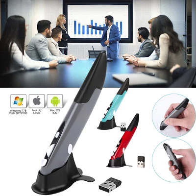 2.4GHz USB Wireless Optical Pen Mouse Mice for Business Laptop PC Macbook Mac - Image 1 of 4