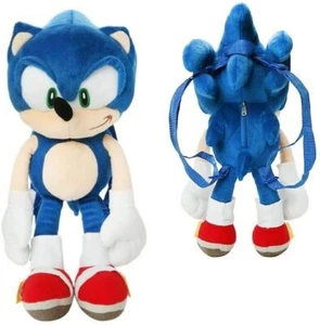 Sonic The Hedgehog 18" Zoll Plüsch Rucksack Neu mit Etikett Lizenzprodukt - Bild 1 von 1