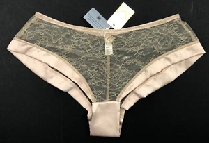 MYLA Darling Row Silk & French Leavers Lace Short Size M - Sable - RRP £95 BNWT - Picture 1 of 10