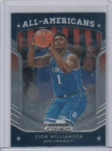 2019-20 PRIZM DRAFT PICKS ZION WILLIAMSON DUKE ALL AMERICAN ROOKIE PELICANS RC - Picture 1 of 1