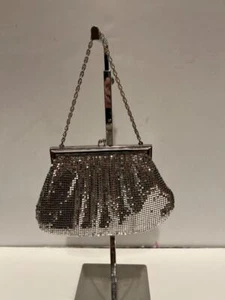 Whiting & Davis Silbernetz Abendtasche - unbenutzt - Bild 1 von 2