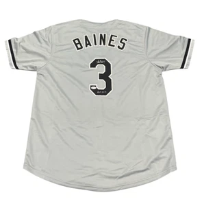 Harold Baines Signed Chicago White Sox Custom Grey Jersey w/ HOF 19 PSA COA - Picture 1 of 3