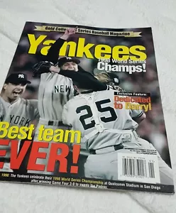 #5960 Gold Collectors Series Baseball Magazine Yankees 1998 World Series Champs - Picture 1 of 4