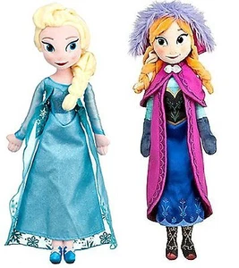 Disney Frozen Movie 20" inches Elsa And Anna Plush Soft Doll - BRAND NEW - Picture 1 of 4