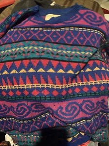 Alfred Dunner Cedar Canyon Crew Neck  Pullover Sweater SZ  LG Fall Top - Picture 1 of 6