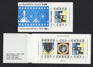 1990 SWEDEN Photography booklet of 6 MNH SG 1534-6 H409 - Picture 1 of 1