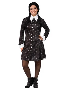Rubies Wednesday Addams Adults/Women's Dress Up Halloween Party Costume Size L - Picture 1 of 5