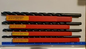 Taladro de longitud extra Dormer 4 piezas HSS SS 9/32, 11/32, 3/8, 7/16 - Imagen 1 de 2