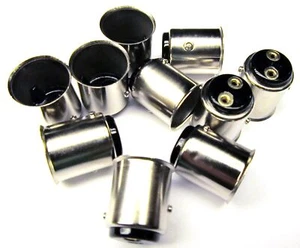 BAY15d Bayonet Base 10 Pack Car LED Light Lamp Bulb Socket Base Adapter 1157 - Picture 1 of 2