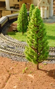 10 Medium Green Fir Trees, Spruces, Conifers, 95 mm High - Picture 1 of 11