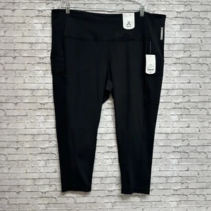 XERSION Women Plus 3X Athletic 7/8 Ankle Black Leggings High-Rise Fitted NEW NWT - Picture 1 of 11