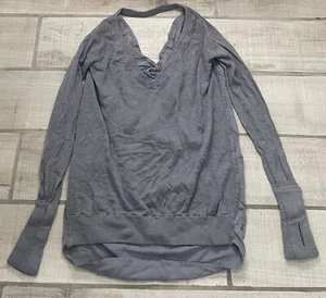 Suéter Lululemon Unity Drop Back para mujer talla 6? Mezcla de cachemir usado en excelente estado gris - Imagen 1 de 5