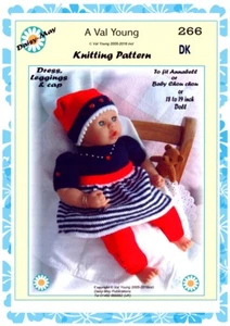 DOLLS KNITTING PATTERN 17"/18"inch ANABEL  doll No.266 A Daisy May pattern - Picture 1 of 1