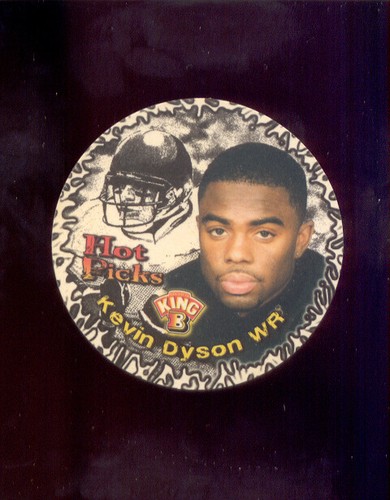 1998 King B KEVIN DYSON Tennessee Titans Oilers Disc Rookie Card Mint ...