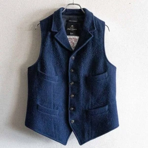 Chaleco Nigel Cabourn Mallory Harris Tweed Lana Talla 50 Chaqueta Chaleco Vintage - Imagen 1 de 4