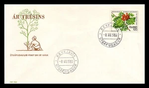 Iceland 1980 FDC, The Year of the Tree. Rowan-Twig. Lot # 5. - Picture 1 of 2