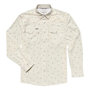 *NUEVO CON ETIQUETAS* Poncho Para Hombre Talla L Camisa Occidental Bolsillos Magnéticos Exterior Vaquero Rodeo - Imagen 1 de 8