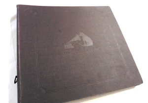Victor His Masters Voice Antique 12” Record Binder Quality Cond. 10 Records 78's - Imagen 1 de 10