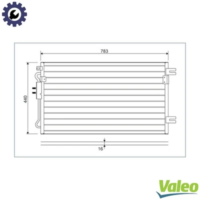 CONDENSER AIR CONDITIONING 817739 FOR CHRYSLER GRAND/VOYAGER/IV TOWN/&/COUNTRY - Image 1 of 4