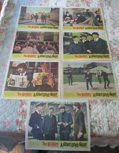 7 The Beatles "A Hard's Day Night" Lobbykarten (Reproduktionen) - Bild 1 von 8