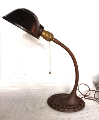 Vintage ALADDIN Gooseneck Desk Lamp Number 50 Art Deco 1930s Industrial - Image 1 of 4