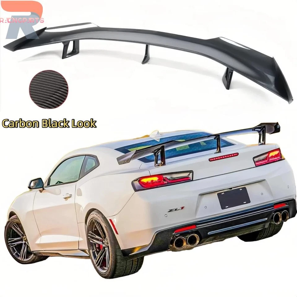 Спойлер крыло заднего багажника из углеродного волокна для 16–22 Chevy Camaro LT LS RS ZL1 SS - Изображение 1 из 4
