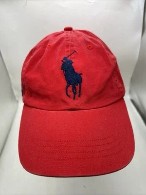 Polo Ralph Lauren Big Pony Hat Mens One Size Cotton Red #3 Logo MCMLXVII - Image 1 of 4