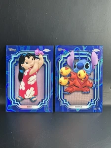 2024 Topps Chrome Disney Lilo and Stitch Blue Lava /75 - Picture 1 of 6