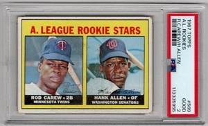 1967 Topps #569 ROD CAREW HOF ROOKIE ~PSA 2~ SP HI # - Picture 1 of 2