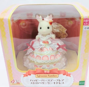 Sylvanian Families Happy Birthday Flare Strawberry Cake Dress C-80 NEW - Picture 1 of 5