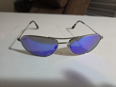 ESPEJO POLARIZADO AZUL HAWAII HAWAII BEACH MJ245-17 PLATEADO Titanio  Foto 1 de 4