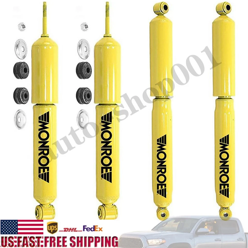 4x Conjunto Amortiguador Monroe Delantero Trasero Para Ford F-250 HD 1997 Foto 1 de 4