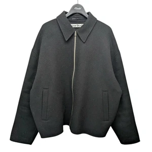 ACNE STUDIOS Wool Zipper Jacket Black Size 44 Used - Picture 1 of 5