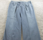 Farah Chinos/Pants/Trousers W102 L84 Blue Cotton &#39;No Wrinkles&#39; Mens