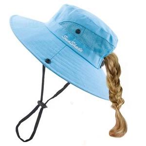 Toddler Child Kids Girls Summer Sun Hat UV Protection Wide Brim Beach Hat Flo... - Picture 1 of 7