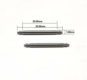 OMEGA 2X barre molla 20 mm ref. 068ST2208 *ORIGINALE (23/20x1,80 mm) anse a molla - Foto 1 di 3