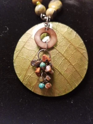 Silpada Howlite, Turquoise, Coco, Wood, Shell, MOP, Coconut, Salwag & SS Neck - Image 1 of 4