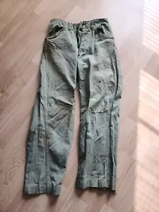 Vintage WWII USMC P-41 HBT Pants Marines 30x28. Named 6th Division 22nd Reg WIA - Picture 1 of 10